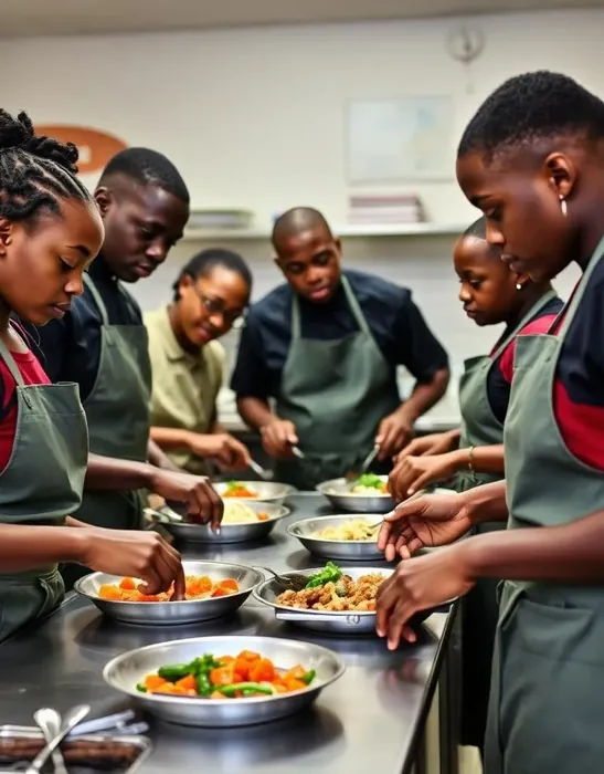 Cookery club at Alpha High